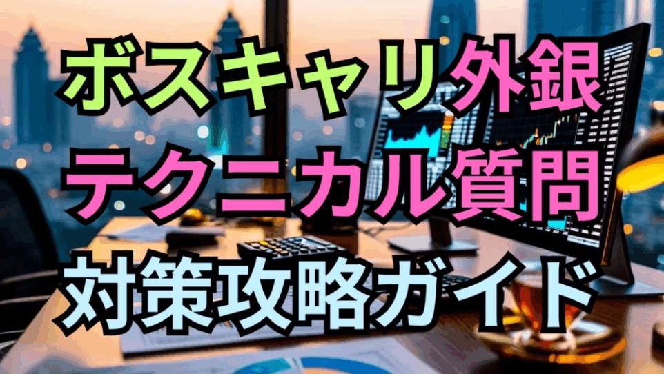 外銀面接を突破するテクニカルクエスチョン対策完全ガイド