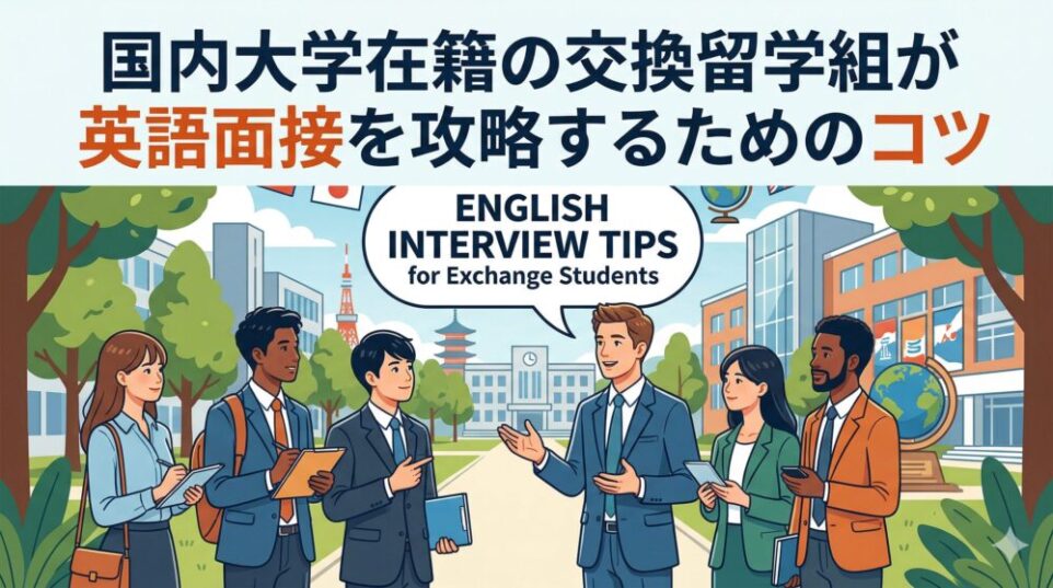 国内大学在籍の交換留学組が英語面接を攻略するためのコツ