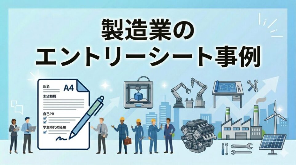 製造業のエントリーシート事例