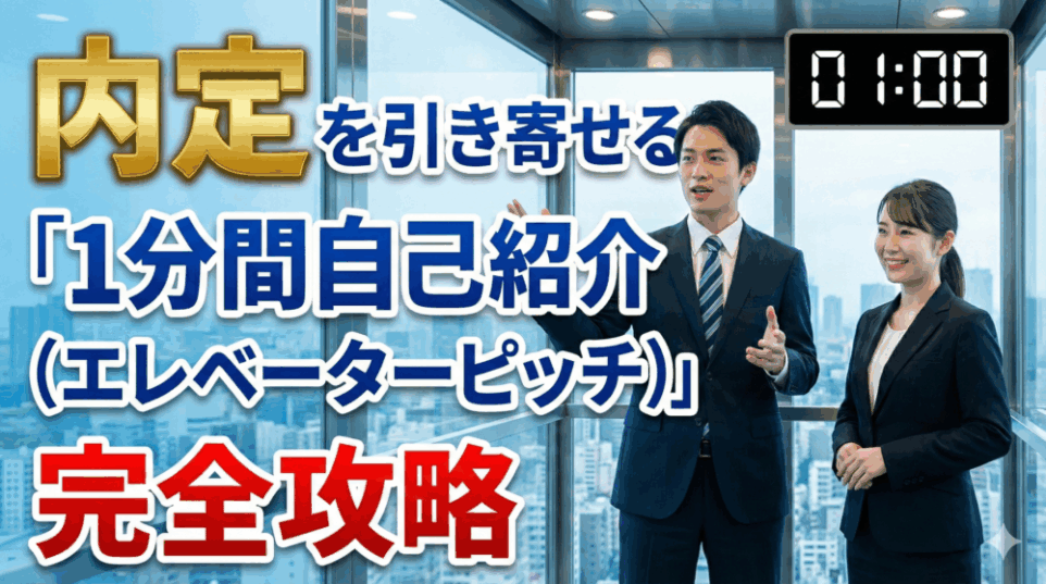 内定を引き寄せる「1分間自己紹介（エレベーターピッチ）」完全攻略