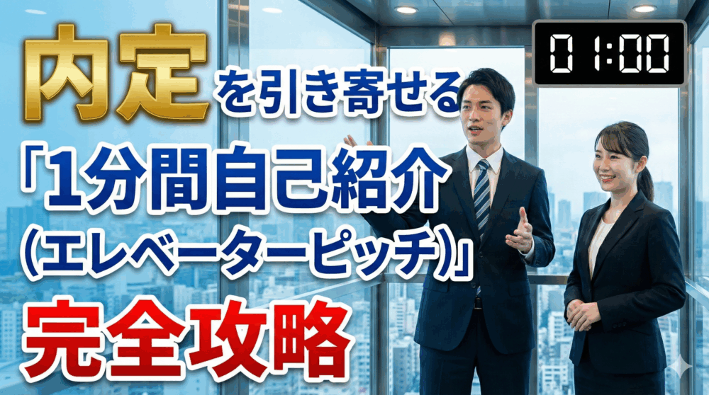 内定を引き寄せる「1分間自己紹介（エレベーターピッチ）」完全攻略