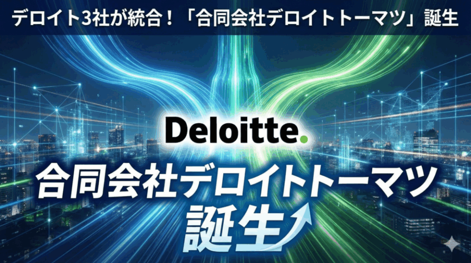 【2025年12月】デロイト3社が統合！「合同会社デロイトトーマツ」誕生で選考・キャリアはどう変わる？