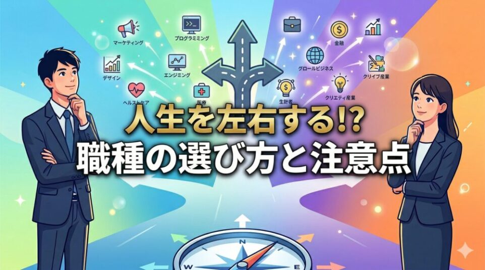 人生を左右する！？ 職種の選び方と注意点