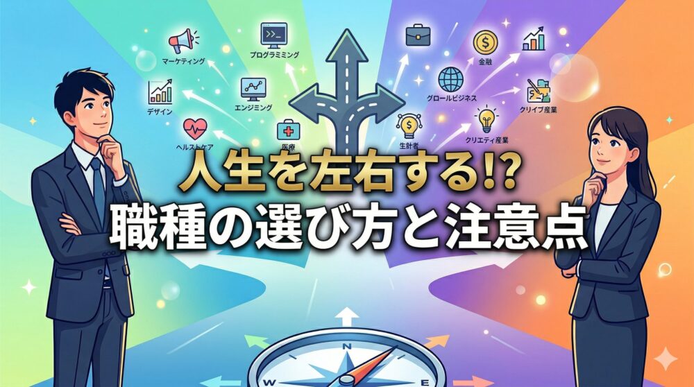 人生を左右する！？ 職種の選び方と注意点