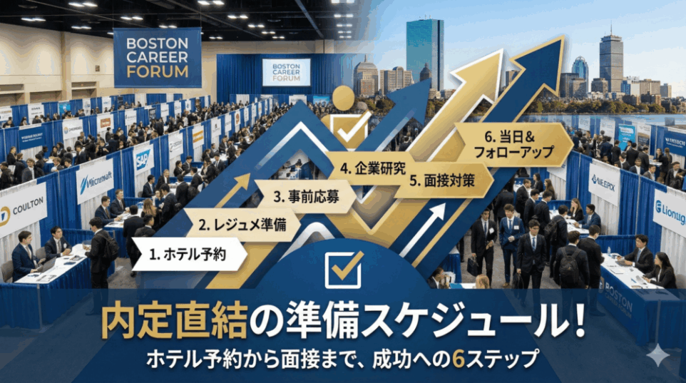 内定直結の準備スケジュール！ホテル予約から面接まで、成功への6ステップ