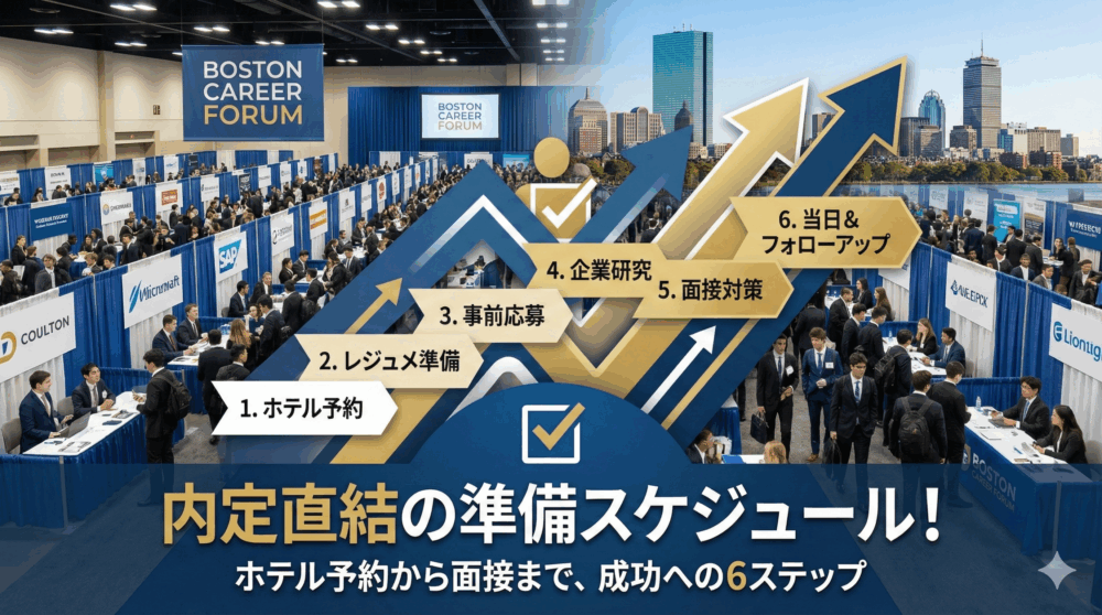 内定直結の準備スケジュール！ホテル予約から面接まで、成功への6ステップ