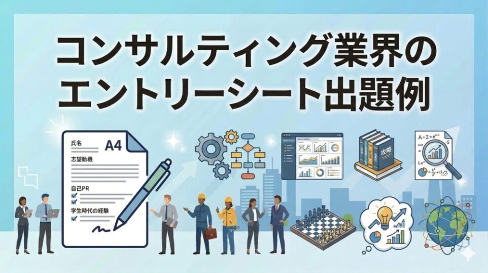 コンサルティング業界のエントリーシート出題例