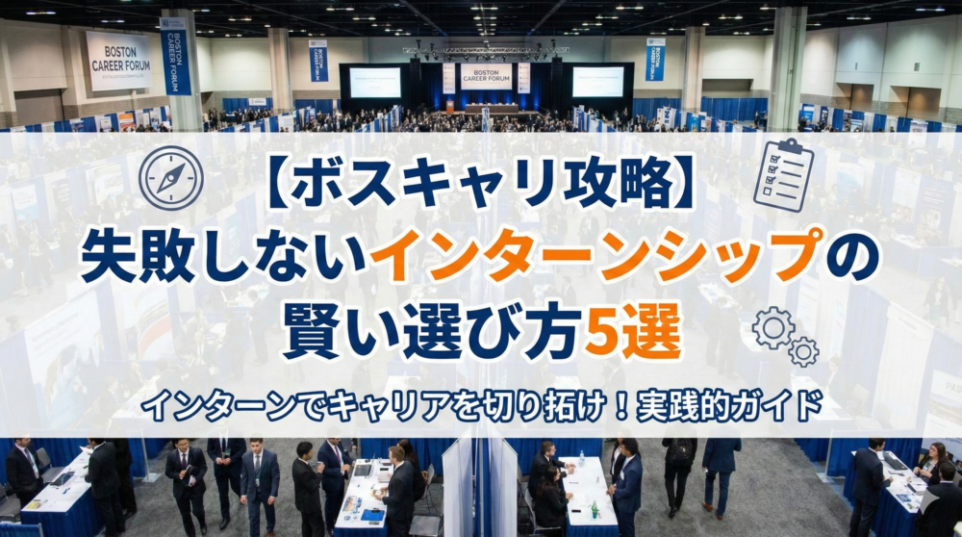【ボスキャリ攻略】内定直結はどれ？失敗しないインターンシップの賢い選び方5選